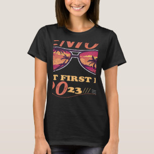 Retro Sunglasses Senior 2023 Last First Day T-Shirt