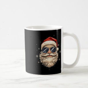Retro Sungles Santa Face Christmas Xmas Men Boys K Coffee Mug