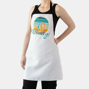 Retro Sunset 70 Vintage Distressed Apron