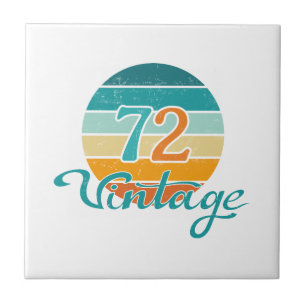 Retro Sunset 72 Vintage Distressed Ceramic Tile