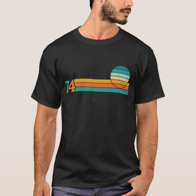 Retro Sunset 74 T-Shirt (Front)