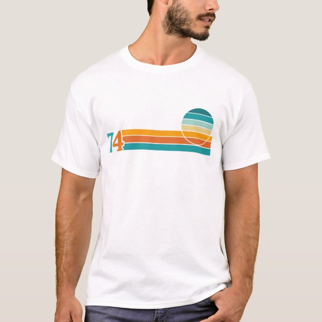 Retro Sunset 74 T-Shirt (Front)