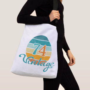 Retro Sunset 74 Vintage Distressed Crossbody Bag
