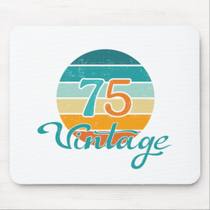 Retro Sunset 75 Vintage Distressed Mouse Pad