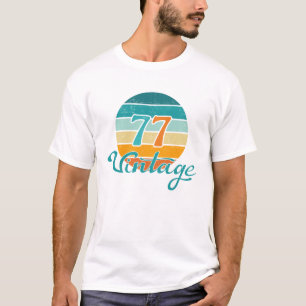 Retro Sunset 77 Vintage Distressed T-Shirt
