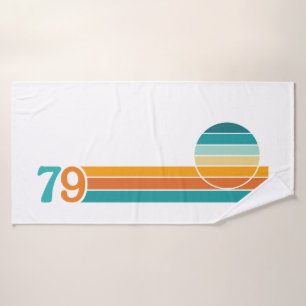 Retro Sunset 79 Bath Towel