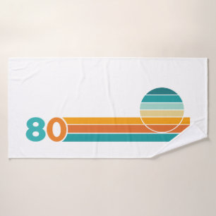 Retro Sunset 80 Bath Towel