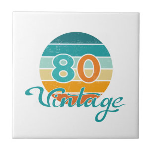 Retro Sunset 80 Vintage Distressed Ceramic Tile