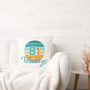 Retro Sunset 81 Vintage Distressed Cushion
