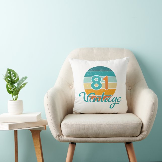 Retro Sunset 81 Vintage Distressed Cushion (Chair)