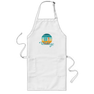 Retro Sunset 81 Vintage Distressed Long Apron