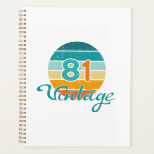 Retro Sunset 81 Vintage Distressed Planner