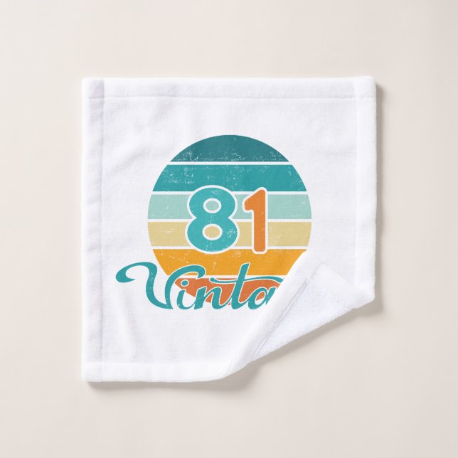 Retro Sunset 81 Vintage Distressed Wash Cloth (Wash Cloth)