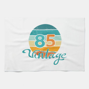 Retro Sunset 85 Vintage Distressed Tea Towel