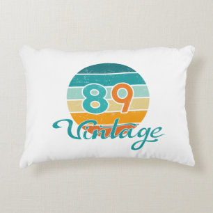 Retro Sunset 89 Vintage Distressed Decorative Cushion