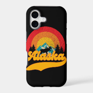 Retro Sunset Alaska Juneau Moose 0Mountains Wild