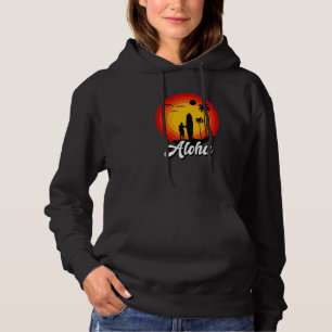 Retro Sunset Aloha Hawaii Hawaiian Island Aloha Be Hoodie