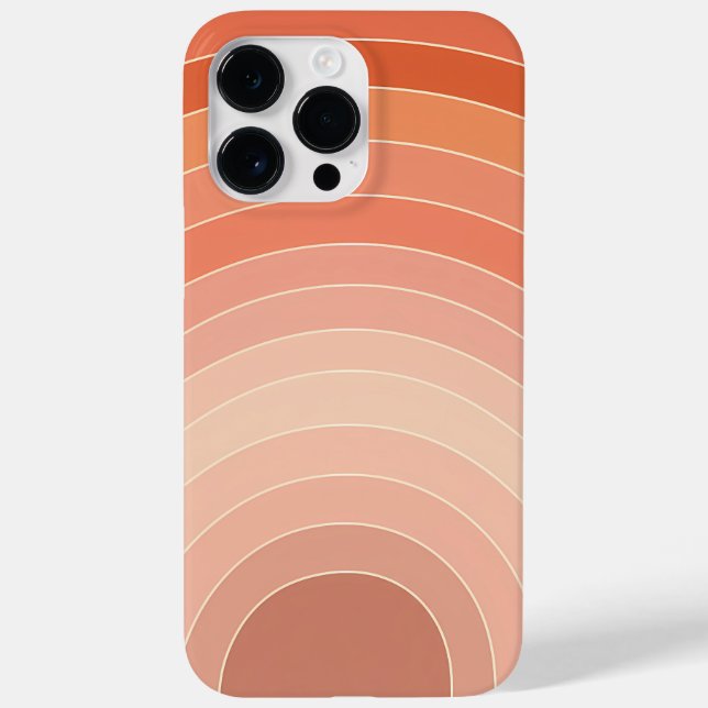 Retro Sunset Arc Gradient Case-Mate iPhone Case (Back)