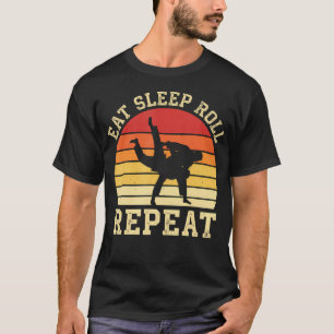 Retro Sunset Bjj Brazilian Jiu Jitsu Throw T-Shirt