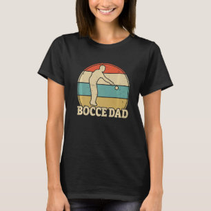 Retro Sunset Bocce Dad Bocce Ball Player Fan 1 T-Shirt