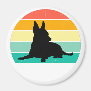 Retro Sunset Chihuahua    Magnet