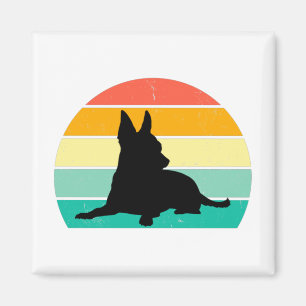 Retro Sunset Chihuahua Magnet
