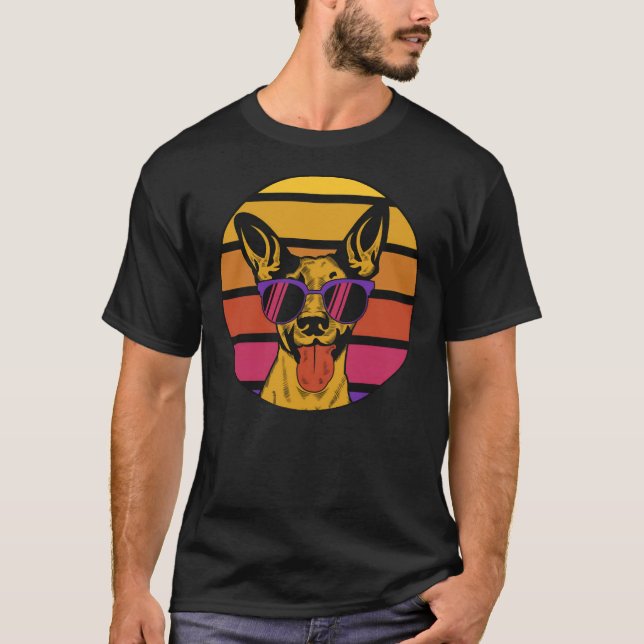 Retro Sunset Chihuahua T-Shirt (Front)