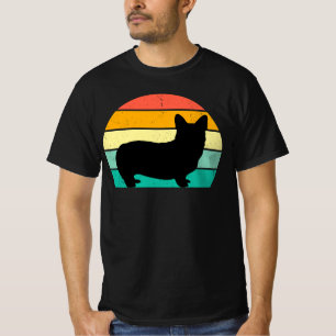 Retro Sunset Corgi T-Shirt