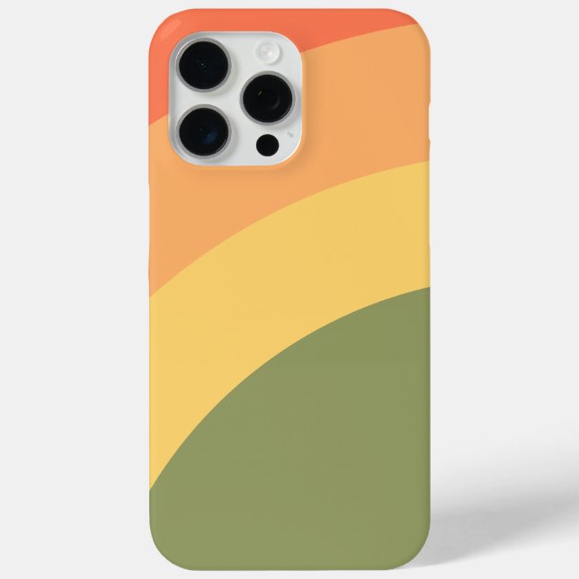 Retro Sunset Curves Case-Mate iPhone Case (Back)