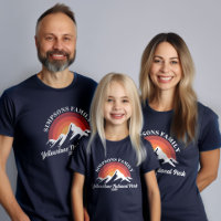 Retro Sunset Custom Family Vacation Group Matching