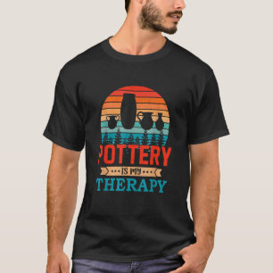 Retro Sunset Design Pottering Gift for Funny Potte T-Shirt