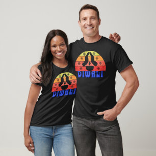 Retro Sunset Diwali T-Shirt