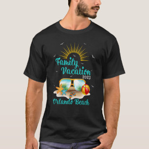 Retro Sunset Family Vacation 2023 Florida Orlando T-Shirt