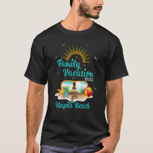 Retro Sunset Family Vacation 2023 Hawaii Napili Be T-Shirt