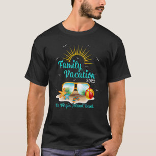 Retro Sunset Family Vacation 2023 Us Virgin Island T-Shirt