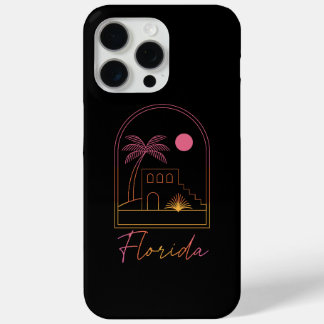 Retro Sunset Florida Vibe iPhone 15 Pro Max Case