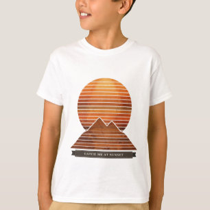 Retro Sunset for Kids "Catch Me At Sunset" T-Shirt