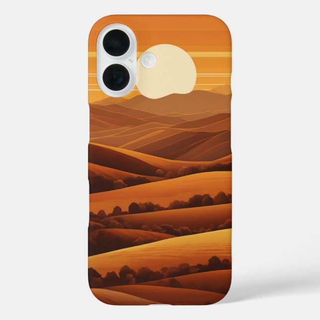 Retro Sunset Hills Case-Mate iPhone Case (Back)
