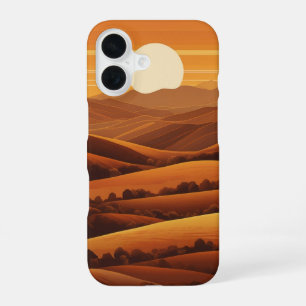 Retro Sunset Hills iPhone 16 Case
