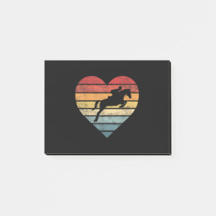 Retro Sunset Horse Lover Rider Equestrian Horseman Post-it Notes
