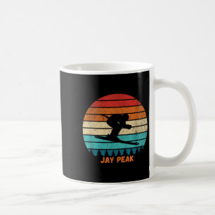 Retro Sunset Jay Peak Vermont Skiing Skier _1 Coffee Mug
