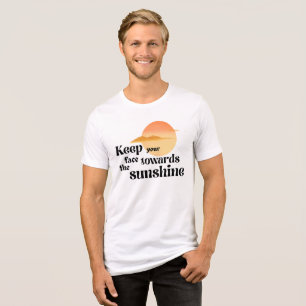 Retro Sunset Motivational Quote T-Shirt Tri-Blend Shirt