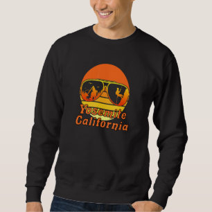 Retro Sunset Mountain Hike Yosemite California Roc Sweatshirt