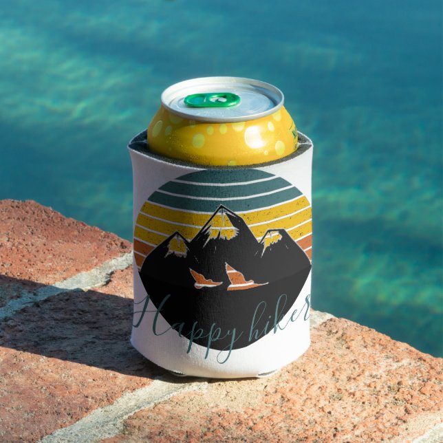Retro sunset mountains custom  can cooler (In Situ Pool)