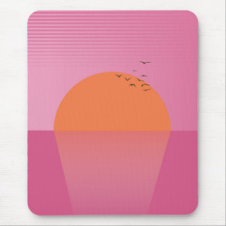 Retro Sunset Mouse Pad