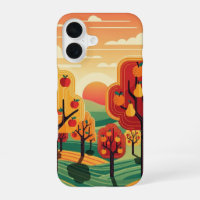 Retro Sunset Orchard