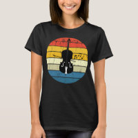 Retro Sunset Orchestra Cello Player Cellist Jazz M