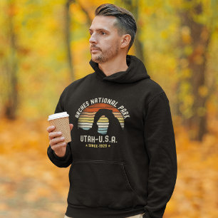 Retro Sunset over Arches National Park, Utah Hoodie