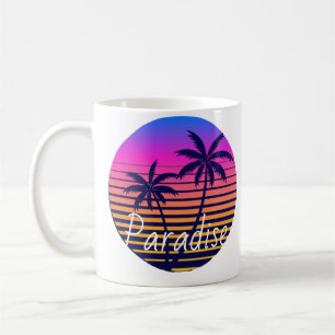 Retro sunset Paradise Coffee Mug