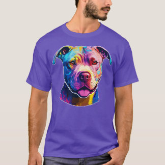 Retro Sunset Pit Bull 1 T-Shirt